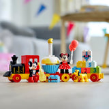 LEGO 10941 DUPLO Disney Mickey & Minnie Birthday Train Toy for Toddlers with Cake and Balloons