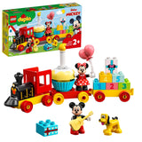 LEGO 10941 DUPLO Disney Mickey & Minnie Birthday Train Toy for Toddlers with Cake and Balloons