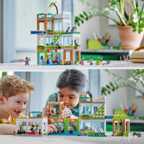 LEGO 60365 City Apartment Building, Modular Construction Set with Combinable Rooms, Shop, Toy Bike and 6 Minifigures, Birthday Gift for Kids, Boys, Girls Aged 6+