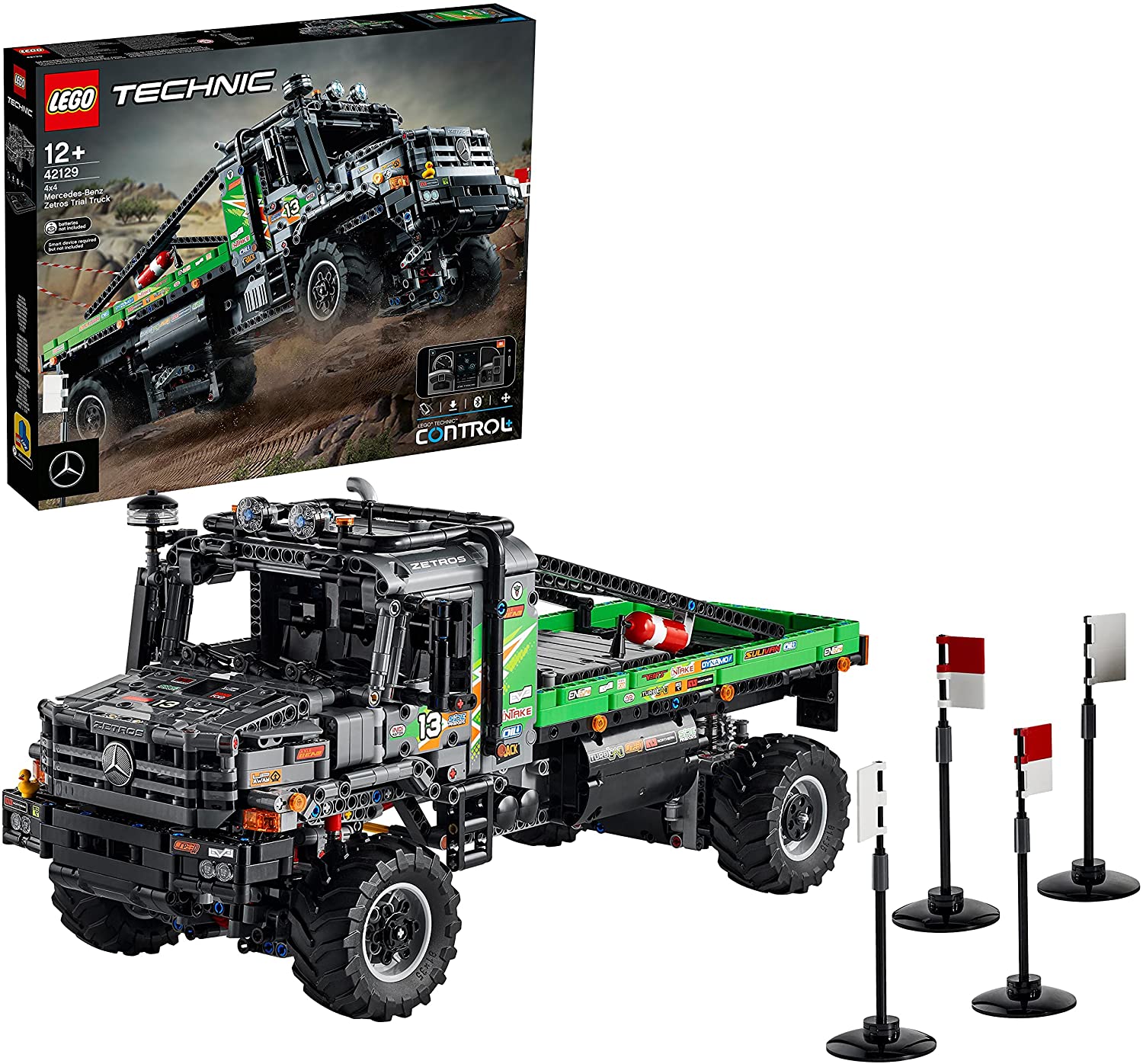 LEGO 42129 Technic 4x4 Mercedes-Benz Zetros Trial Truck Toy, RC Car, App-controlled Motor Vehicles Series