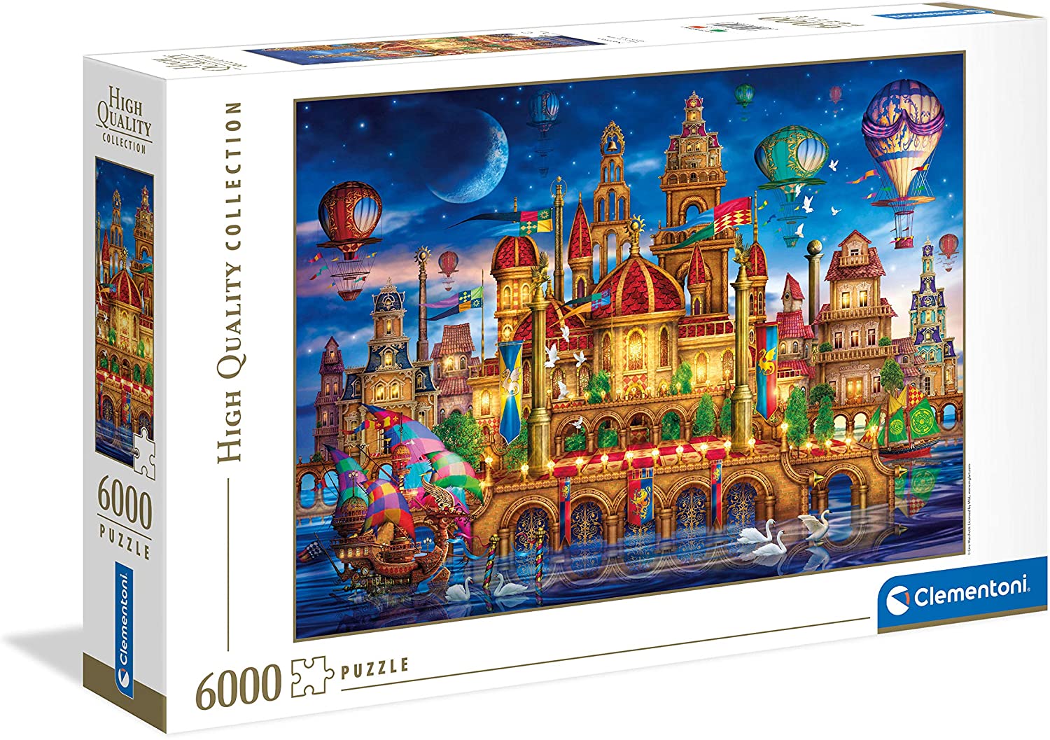 CLEMENTONI - BOARD GAME - 6000 PCS - HIGH QUALITY COLLECTION - PUZZLE - MOD: CLM36529