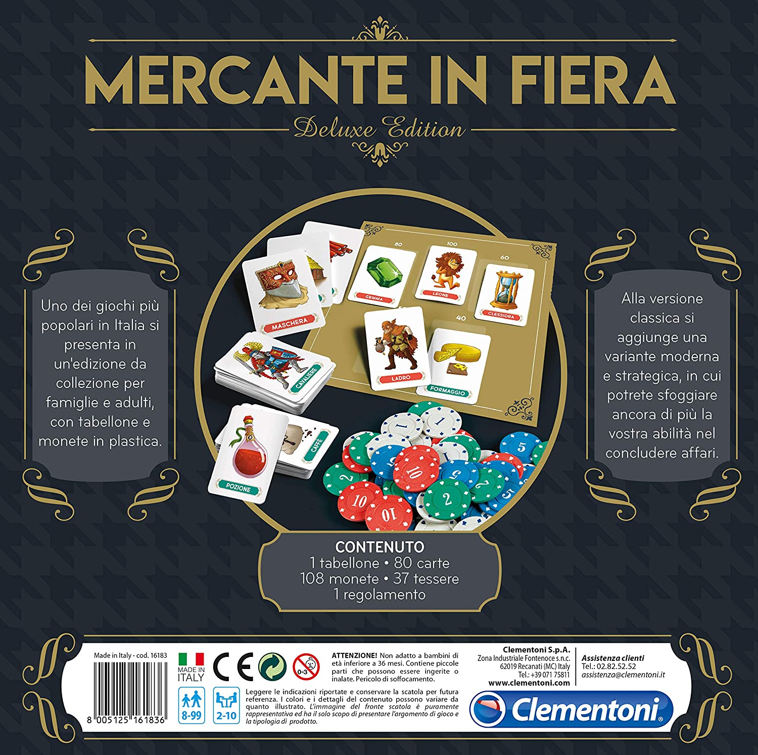 CLEMENTONI BOARD GAME - Mercante in Fiera ITALIAN EDITION - MOD: CLM16183