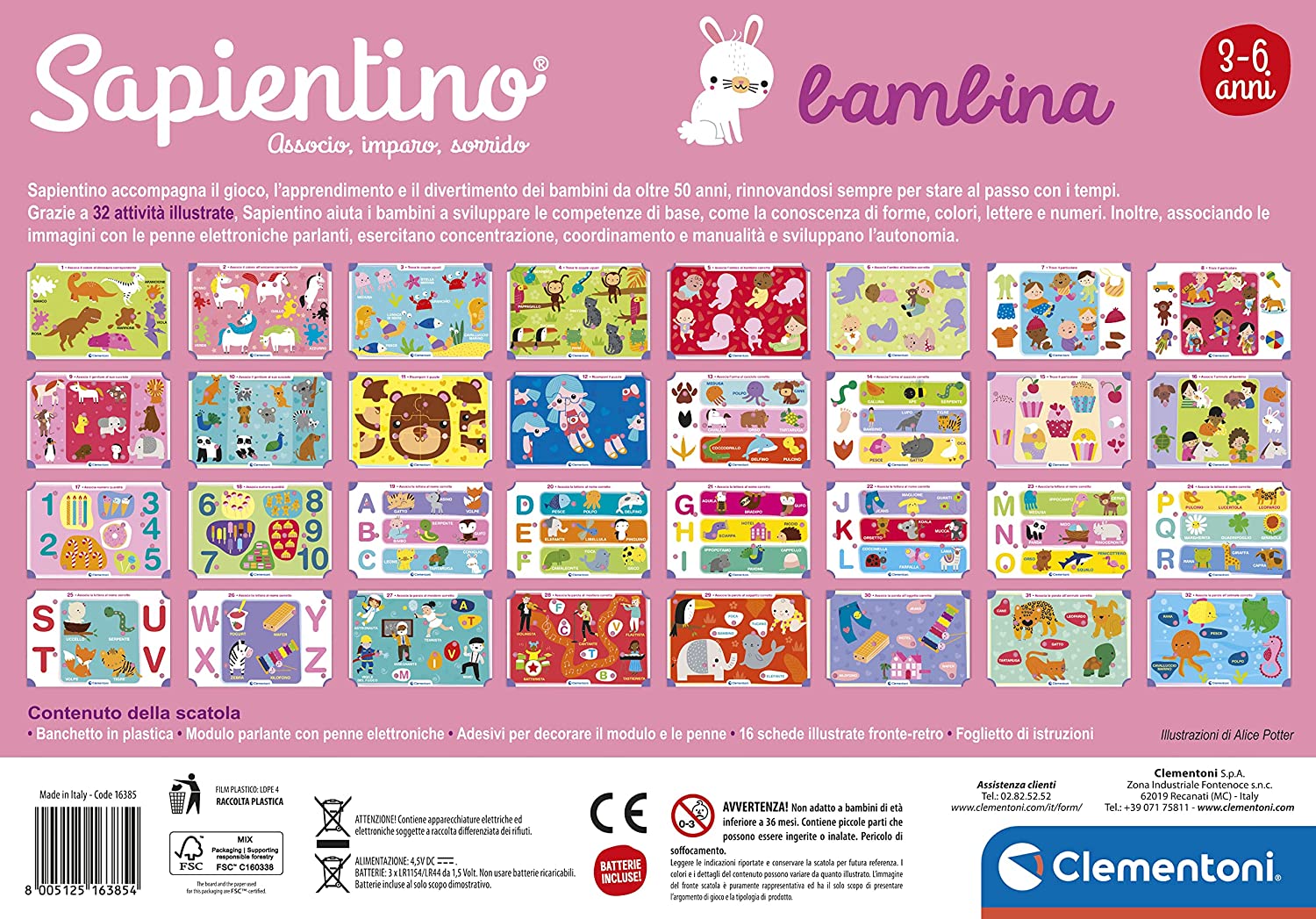 Clementoni - Sapientino Parlante Bambina (Italian Edition)