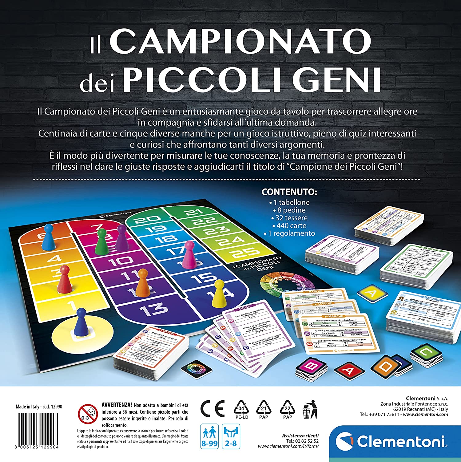CLEMENTONI BOARD GAME - ITALIAN EDITION - MOD: CLM12990