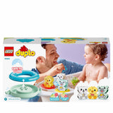 LEGO 10965 DUPLO Bath Time Fun: Floating Animal Train Bath Toy for Babies and Toddlers 1.5 Years Old with Duck, Hippo and Polar Bear