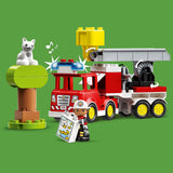 LEGO 10969 DUPLO Rescue Fire Engine Toy with Lights & Sound, Toys for Toddlers 2 Plus Years Old, Fine Motor Skills Development Set