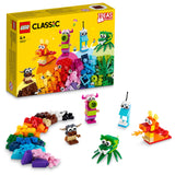 LEGO 11017 Classic Creative Monsters, 5 Mini Build Monster Toys, Bricks Box Building Set for Kids 4 Plus Years Old, Construction Playset