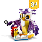 LEGO 31125 Creator 3in1 Fantasy Forest Creatures - Rabbit to Owl to Squirrel Brick Built Figures, Woodland Animal Toys Set for Kids