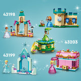 LEGO 43198 Disney Anna’s Castle Courtyard Diamond Dress Set, Buildable Princess Toy with Collectable Frozen 2 Mini Doll Figure