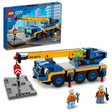LEGO 60324 City Great Vehicles Mobile Crane Truck Toy, Construction Vehicle Model Building Set for Boys and Girls 7 Years Old