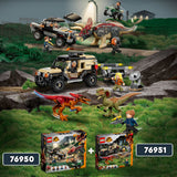 LEGO 76951 Jurassic World Pyroraptor & Dilophosaurus Transport Playset with 2 Dinosaur Toy Figures and Off Roader Truck, Toys for Kids 7 Plus Years Old