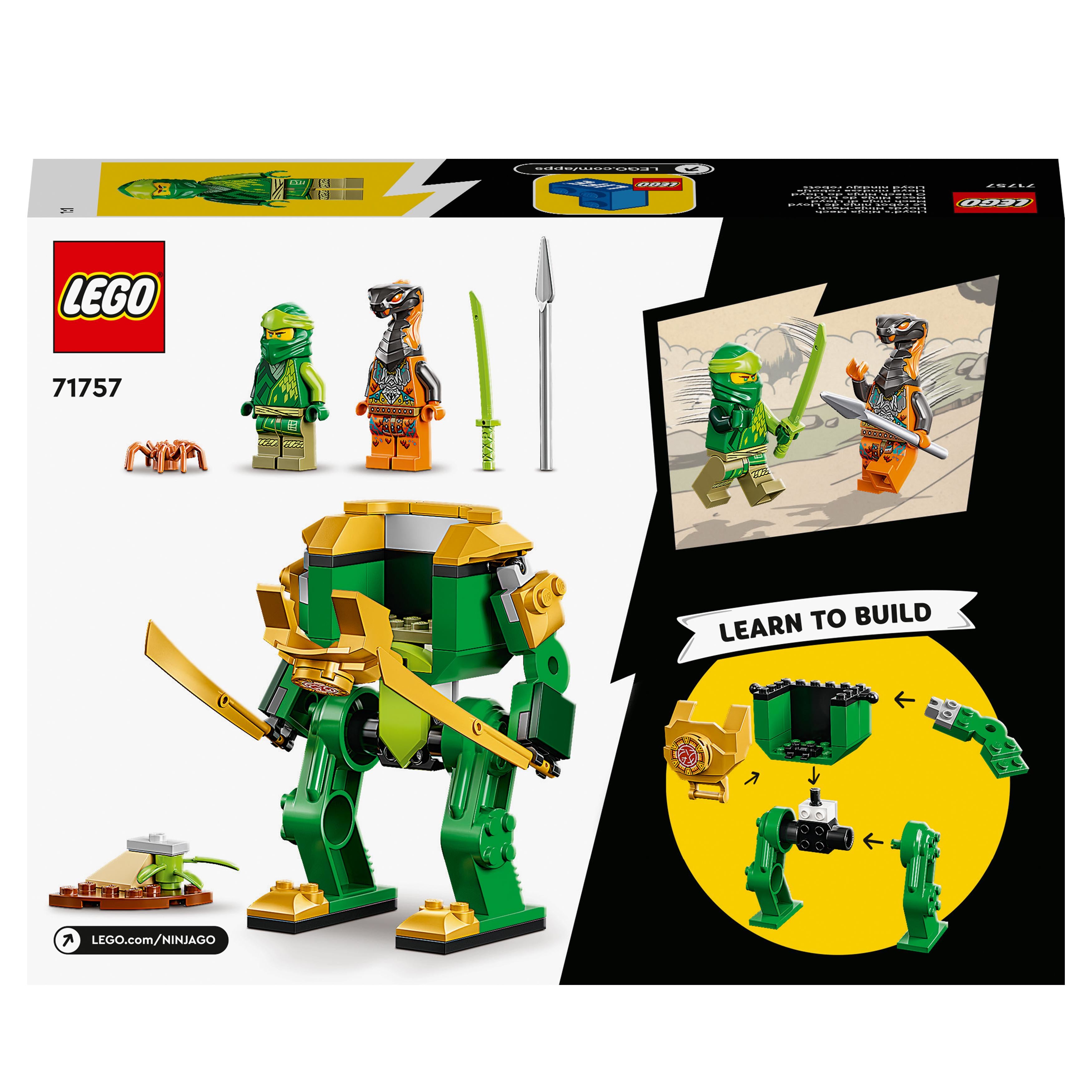 LEGO NINJAGO Lloyd’s Dragon Power Spinjitzu Spin 71779 Green Spinning  Building Toy with Ninja Lloyd Minifigure, Gift Idea for Boy and Girl Ninja  Fans