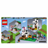 LEGO 21181 Minecraft The Rabbit Ranch House Farm Set, Animals Toy for Boys and Girls Age 8 with Tamer and Zombie Figures