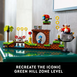 LEGO 21331 Ideas Sonic the Hedgehog – Green Hill Zone Set with Dr. Eggman Figure and Eggmobile, Nostalgic 90's Gift Idea for Adults
