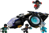 LEGO 76211 Marvel Shuri's Sunbird, Black Panther Aircraft Buildable Toy Vehicle for Kids, Wakanda Forever Set, Avengers Superheroes Gift Idea