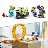 LEGO 60338 City Stuntz Smashing Chimpanzee Stunt Loop with Flywheel Toy Motorbike, Ramp, Chimp Prop and 3 Minifigures, Gift for Kids Aged 7 Plus