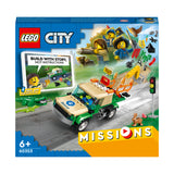 LEGO 60353 City Wild Animal Rescue Missions, Interactive Digital Adventure Building Game with Bricks, Truck Toy, Animal Figures and 3 Minifigures
