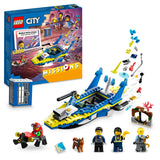 LEGO 60355 City Water Police Detective Missions, Interactive Digital Adventure Building Game Playset with Bricks, Toy Speed Boat and 4 Minifigures