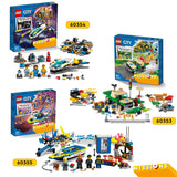 LEGO 60355 City Water Police Detective Missions, Interactive Digital Adventure Building Game Playset with Bricks, Toy Speed Boat and 4 Minifigures