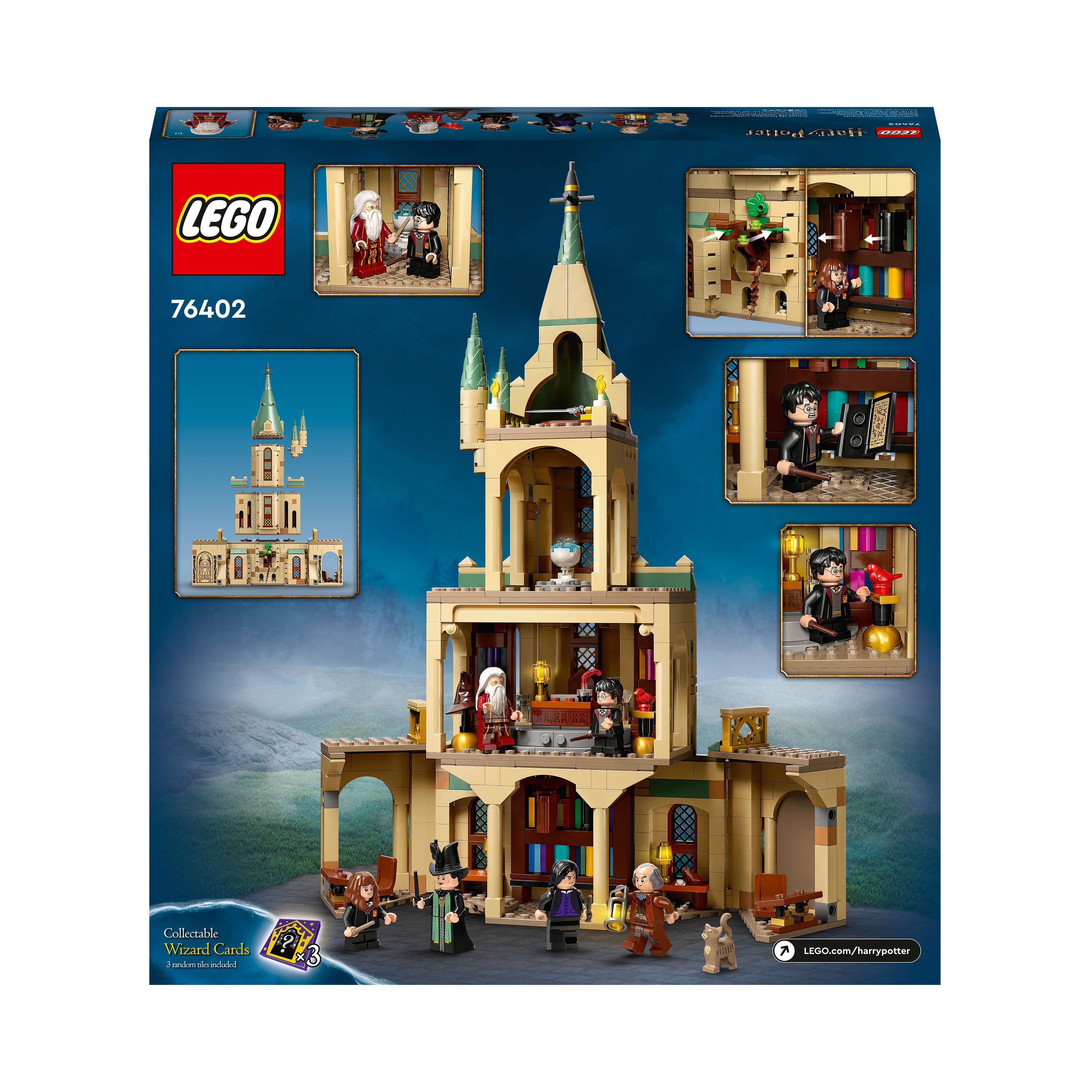 LEGO 76402 Harry Potter Hogwarts: Dumbledore’s Office Castle Toy, Set with Sorting Hat, Sword of Gryffindor Accessories and 6 Minifigures
