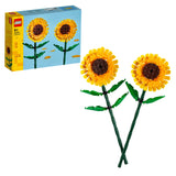 LEGO Creator Sunflowers, Artificial Flowers Building Kit for Kids Aged 8+, Display as Bedroom Accessory or Floral Bouquet Home Decoration, Gift for Girls, Boys and Teenagers 40524