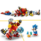 LEGO 76993 Sonic the Hedgehog Sonic vs. Dr. Eggman's Death Egg Robot Toy for Kids with Sonic’s Speed Sphere and Launcher Plus 6 Characters, Gift for Boys and Girls