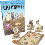 ThinkFun - Cat Crimes Who’s to Blame Logic Game - Age: +8 - Italian & Spanish Edition