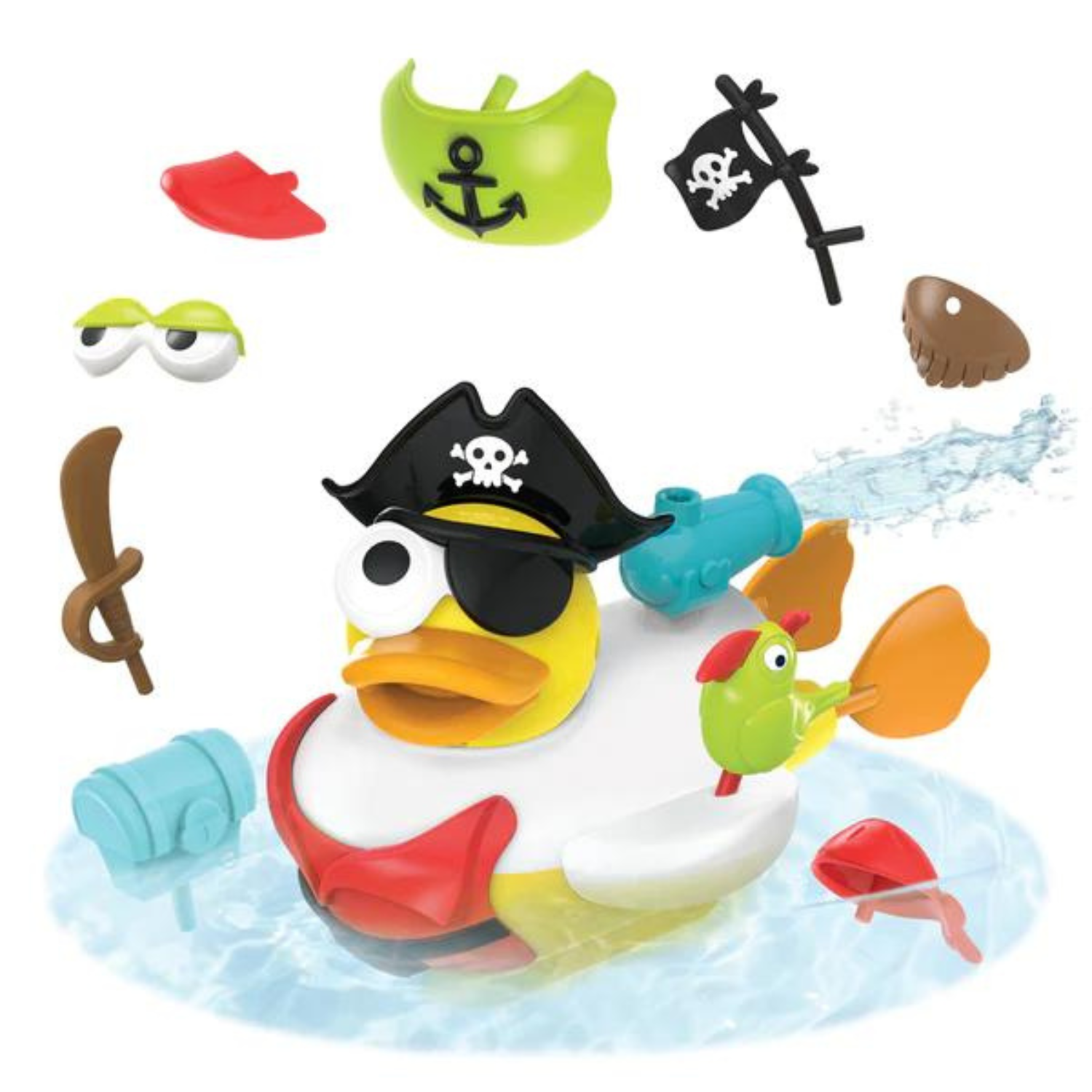 Yookidoo - Jet Duck Create a Pirate - Bath Toy - Age: 2-6