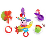 Yookidoo - Tap ‘N' Play Musical Plane - Cow - Baby Multi Activity Toy - Age: +0M - +12M