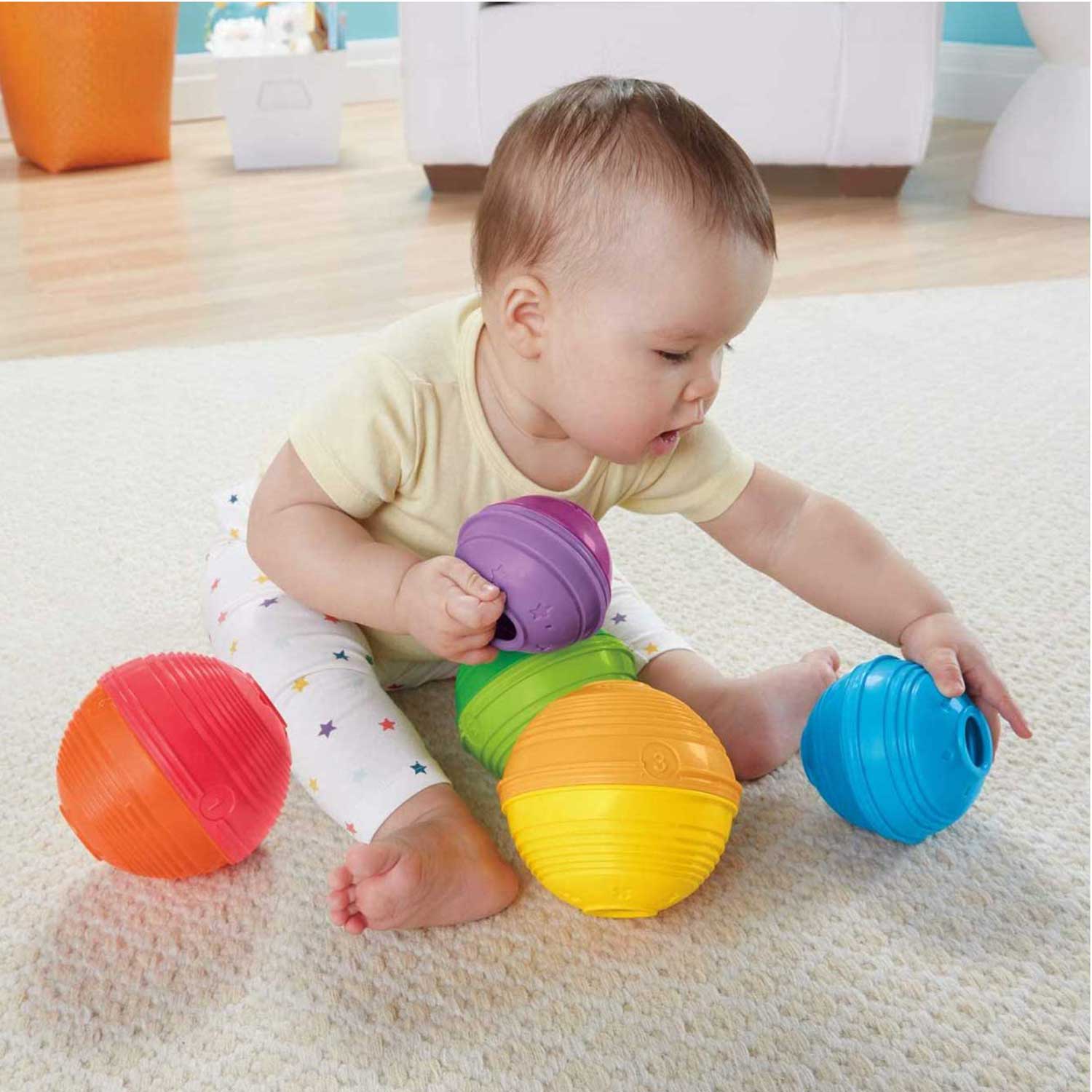 Fisher-Price Brilliant Basics Stack & Roll Cups - Mod: W4472