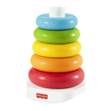 Fisher-Price Rock-a-Stack, Classic Ring Stacking Toy Made from Plant-Based Materials for Babies Ages 6 Months and Older - Mod: GRF09