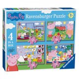 CLEMENTONI - Puzzle - Peppa Pig - 4 in 1 - (12-16-20-24 Pieces) - Age: 3
