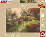 Schmidt Spiele | Thomas Kinkade: Make a Wish Cottage (1000pc) | Puzzle | Ages 12+