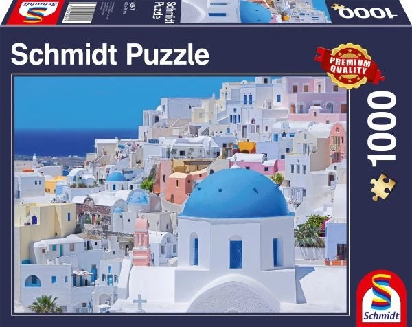 Schmidt Spiele 58947 Santorini Cycladic Islands 1000 Piece Jigsaw Puzzle Multi-Coloured