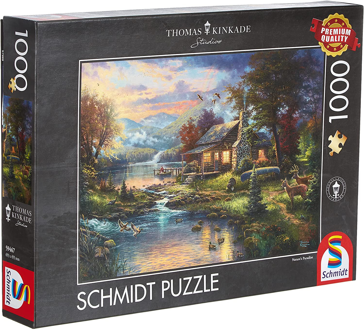 Schmidt Spiele | Thomas Kinkade: Nature's Paradise (1000pc) | Puzzle | Ages 12+