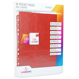 ASMODEE - Sideloading 18-Pocket Pages Pack Red (10)