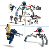 LEGO Star Wars Clone Trooper & Battle Droid Battle Pack Building Toys for Kids with Speeder Bike Vehicle, 4 Minifigures and 5 Figures, Gifts for Boys and Girls Aged 7 Plus Years Old 75372