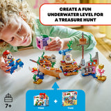 LEGO Super Mario Dorrie's Sunken Shipwreck Adventure Expansion Set, Collectible Toy for 7 Plus Year Old Boys, Girls & Kids with Cheep Cheep and Blooper Gaming character Figures, Gift for Gamers 71432