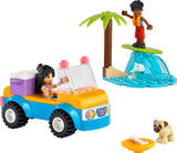 LEGO 41725 Friends Beach Buggy Fun Set with Toy Car, Surf Board, Mini-Dolls plus Dolphin and Dog Animal Figures, Summer Playset for  4 Plus Years Old Kids, Girls, Boys