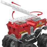 Mattel - MEGA Hot Wheels 5-Alarm Fire Truck Monster Truck Building Set With 284 Pieces