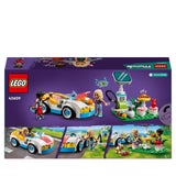 LEGO Friends Electric Car and Charger, Eco Vehicle Toy for 6 Plus Year Old Girls, Boys & Kids, Role-Play Adventure Set with Mini-Doll Characters Nova and Zac and a Pet Dog Figure Small Gift Idea 42609