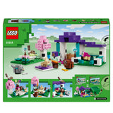 LEGO Minecraft The Animal Sanctuary, Building Toys for Girls and Boys Aged 7 Plus with Character Figures, plus Baby Zombie, Cow, Wolf, Rabbit, Magenta Sheep & Cat, Gift for Gamers and Kids 21253