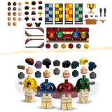 LEGO 76416 Harry Potter Quidditch Trunk, Play 3 Different Quidditch Games, Solo or 2-Player Game Set with Draco Malfoy, Cedric Diggory, Cho Chang Minifigures and Golden Snitch, Portable Travel Toy
