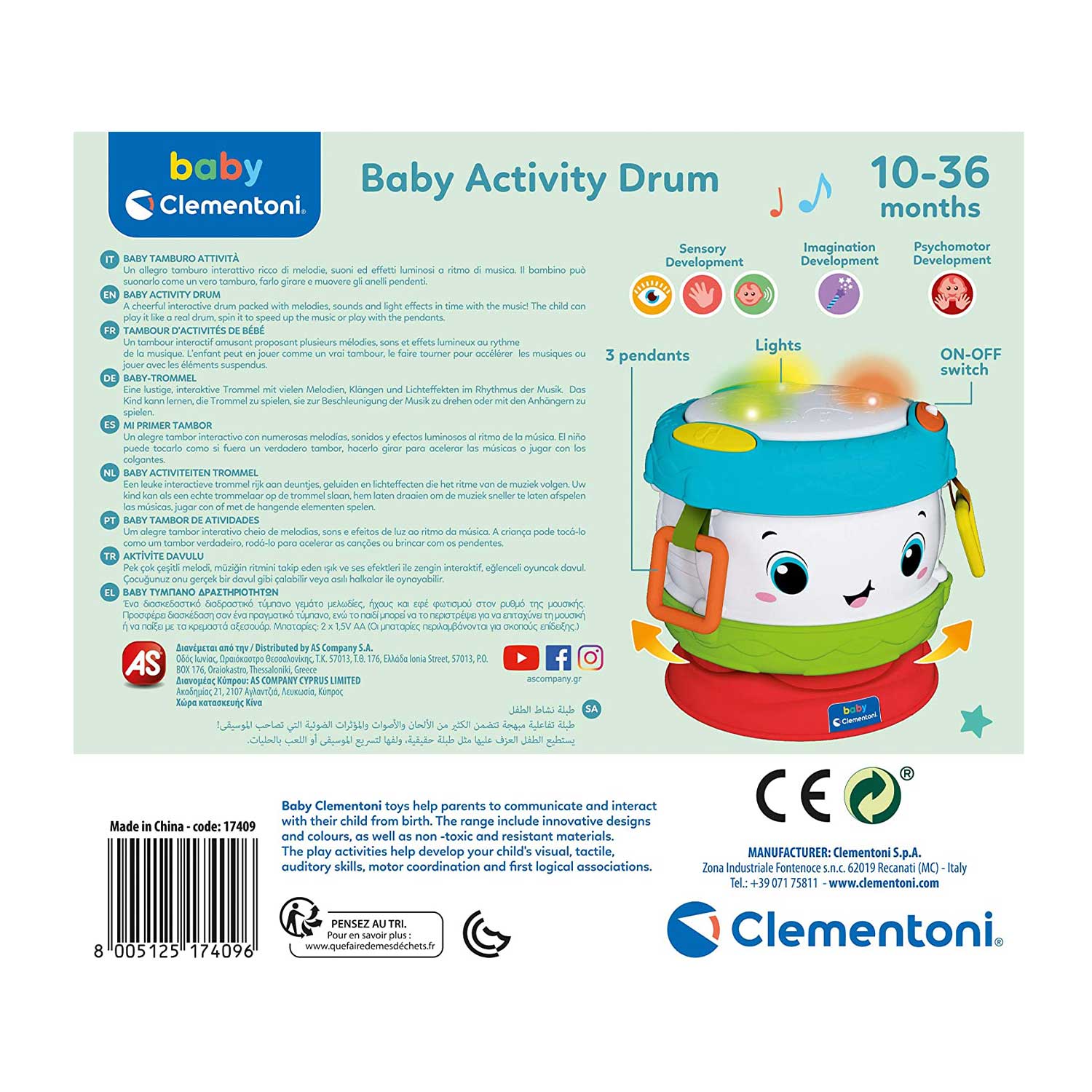 CLEMENTONI - Activity Baby Drum - Mod: CLM17409