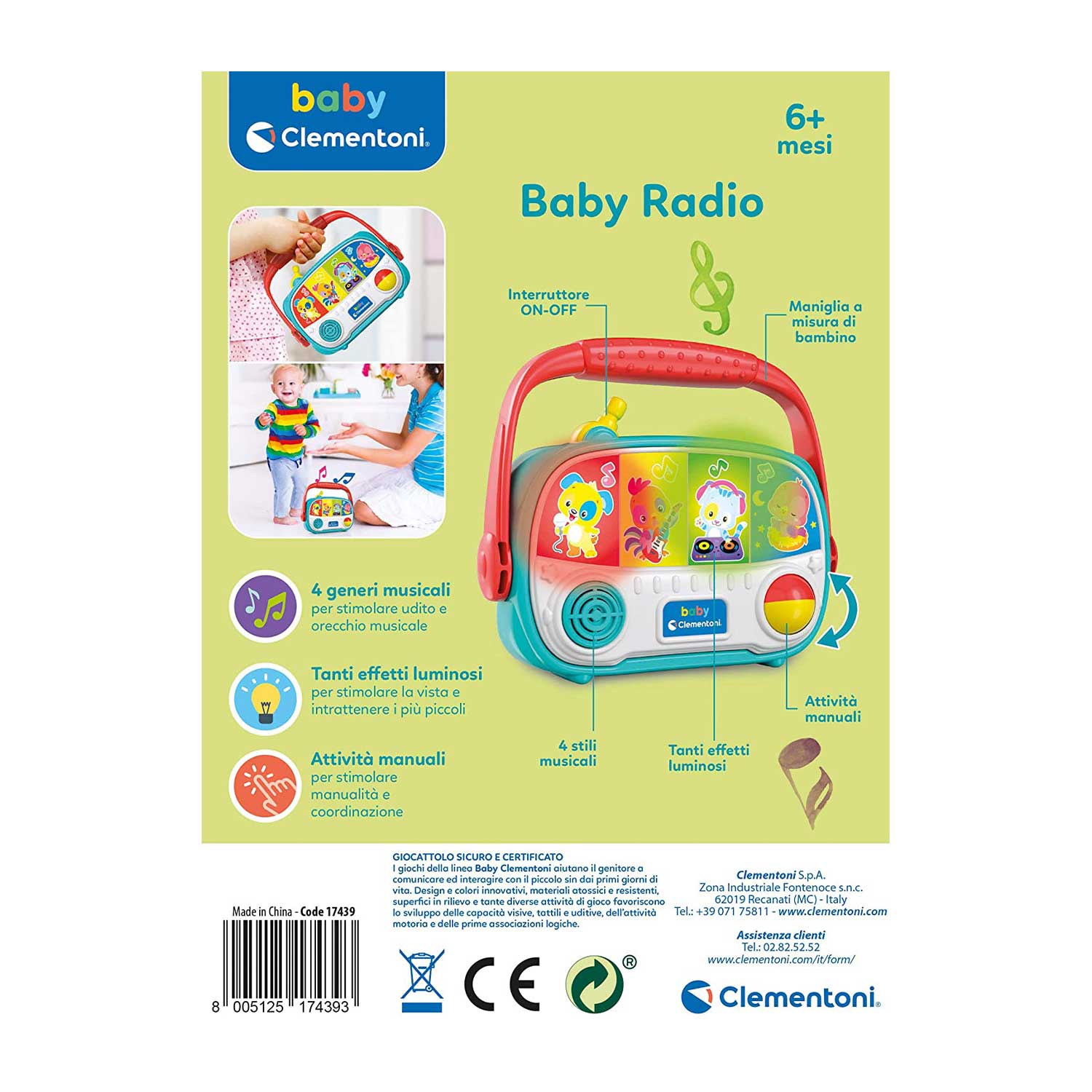CLEMENTONI - Baby Radio - Mod: CLM17439