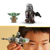 LEGO 75363 Star Wars The Mandalorian N-1 Starfighter Microfighter Microscale Building Toy, The Book of Boba Fett Vehicle with Grogu Baby Yoda Figure, Gifts for Kids, Boys, Girls Aged 6 Plus