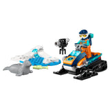 LEGO 60376 City Arctic Explorer Snowmobile Toy for Kids 5+ Year Old, Vehicle Construction Set with Seal Figures and Explorer Minifigure, Small Gift Idea