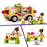 LEGO Friends Hot Dog Food Truck Toy for 4 Plus Year Old Girls, Boys & Kids, Vehicle Set with Mini-Doll Characters, Cat Figure and Kitchen Accessories, Pretend Restaurant Play, Birthday Gift 42633