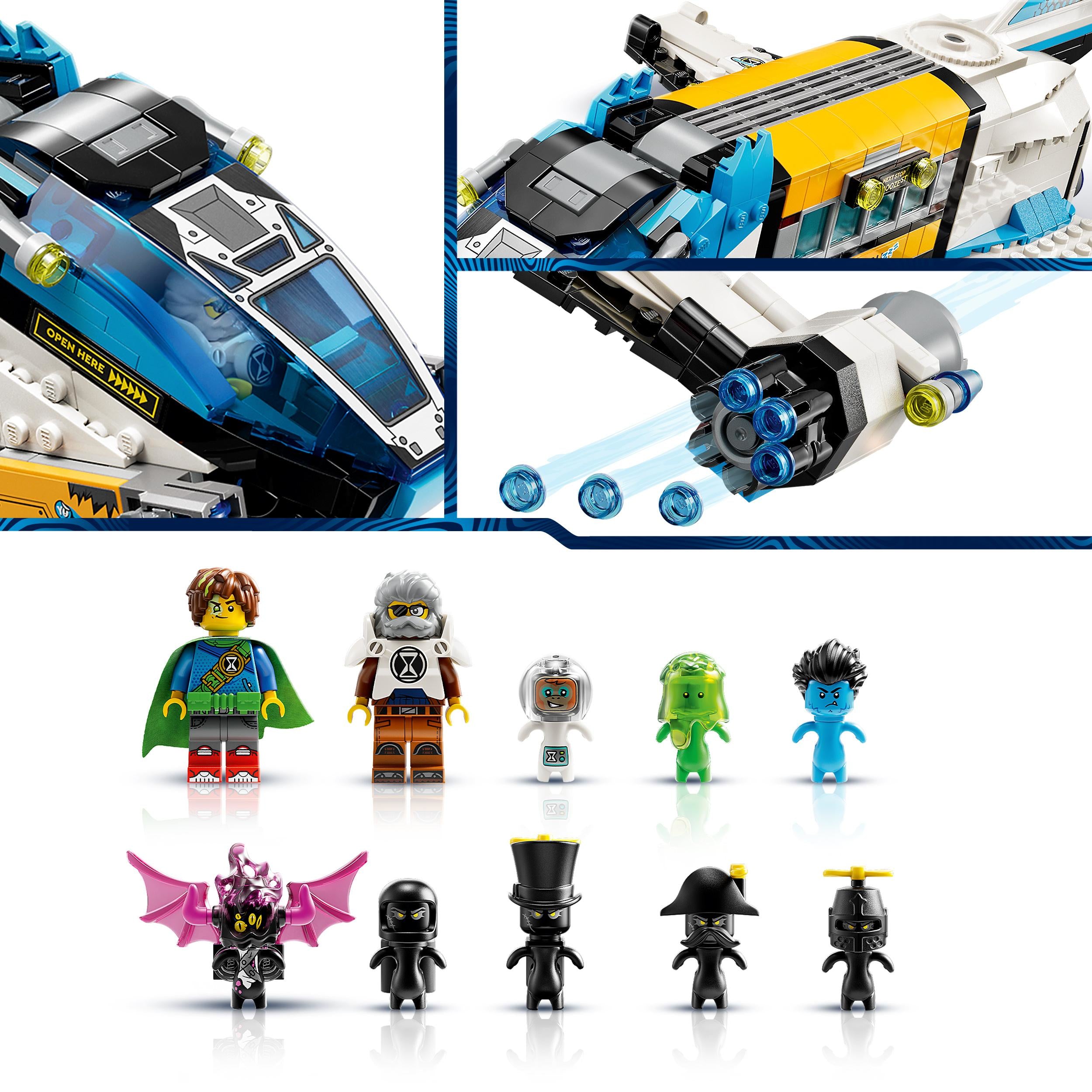 LEGO 71460 DREAMZzz Mr. Oz's Spacebus, Space Shuttle Bus Toy Which Can Be Built in 2 Ways, with Mateo, Z-Blob & Logan, Adventure Toys for Imaginative Play Based on TV Show, For Kids, Boys, Girls