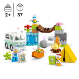 LEGO 10997 DUPLO Disney Mickey and Friends Camping Adventure Set with Campervan Car Toy, Canoe and Daisy Duck Figure, Gift for 2 + Years Old Toddlers, Girls, Boys